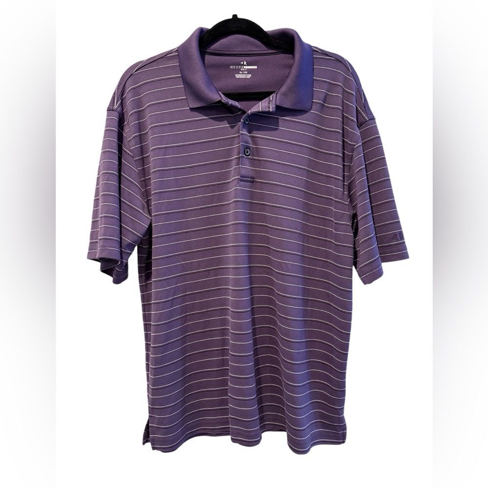 Grand Slam Golf‎ Shirt Sleeve Purple Black White Striped Polo Size XL